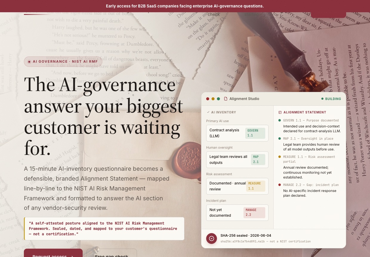 Preview of the GovernMark site