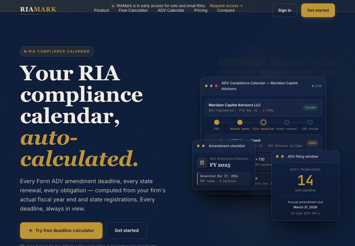 Preview of the RIAMark site